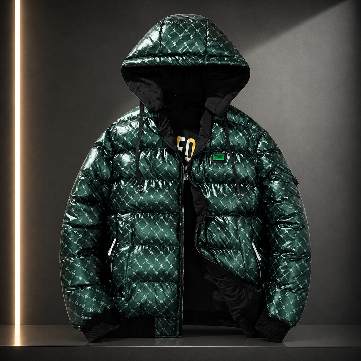 Chaqueta de algodón doble cara, reversible