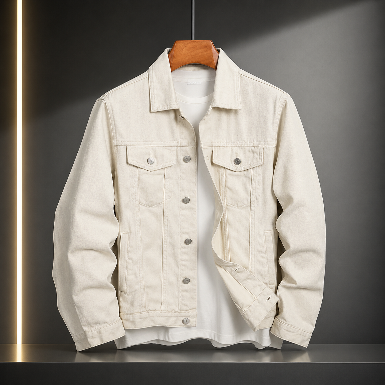 Chaqueta| Urban Light Cream – Minimal Style