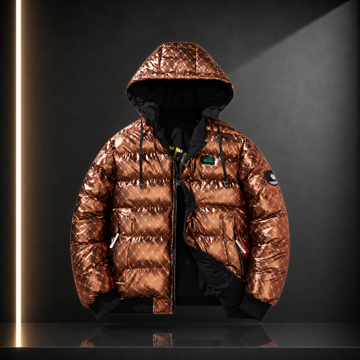 Chaqueta de algodón doble cara, reversible