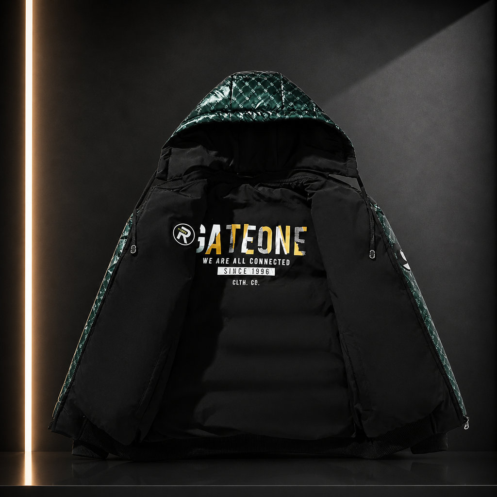 Chaqueta de algodón doble cara, reversible
