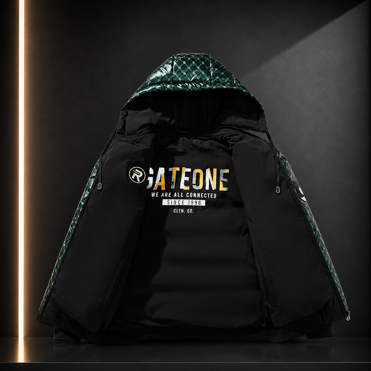 Chaqueta de algodón doble cara, reversible
